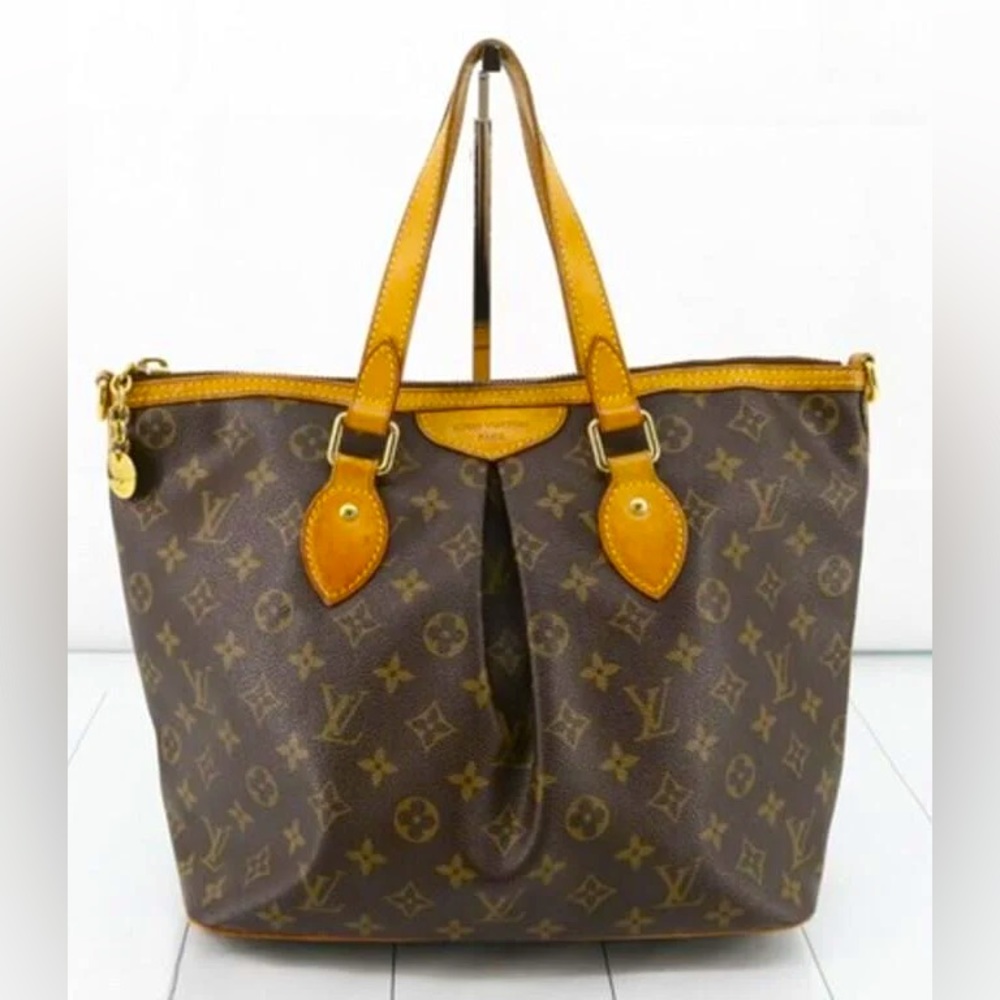 LOUIS VUITTON BROWN MONOGRAM PALERMO PM HANDBAG